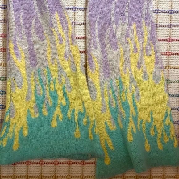 THE RAGGED PRIEST / FREE PEOPLE KNIT FLAME FLARE PANTS: size XS - Picture 3 of 6